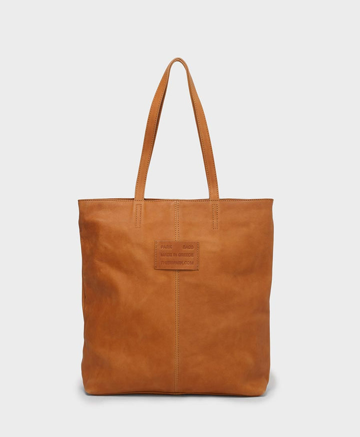 Tote Bag mit Reissverschluss - Braun - PARK - clomes