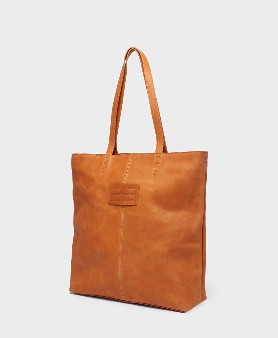 Tote Bag mit Reissverschluss - Braun - PARK - clomes