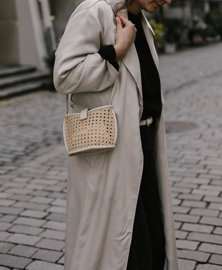 Trench Coat / Mantel aus Tencel - Steinbeige - COSSAC - clomes