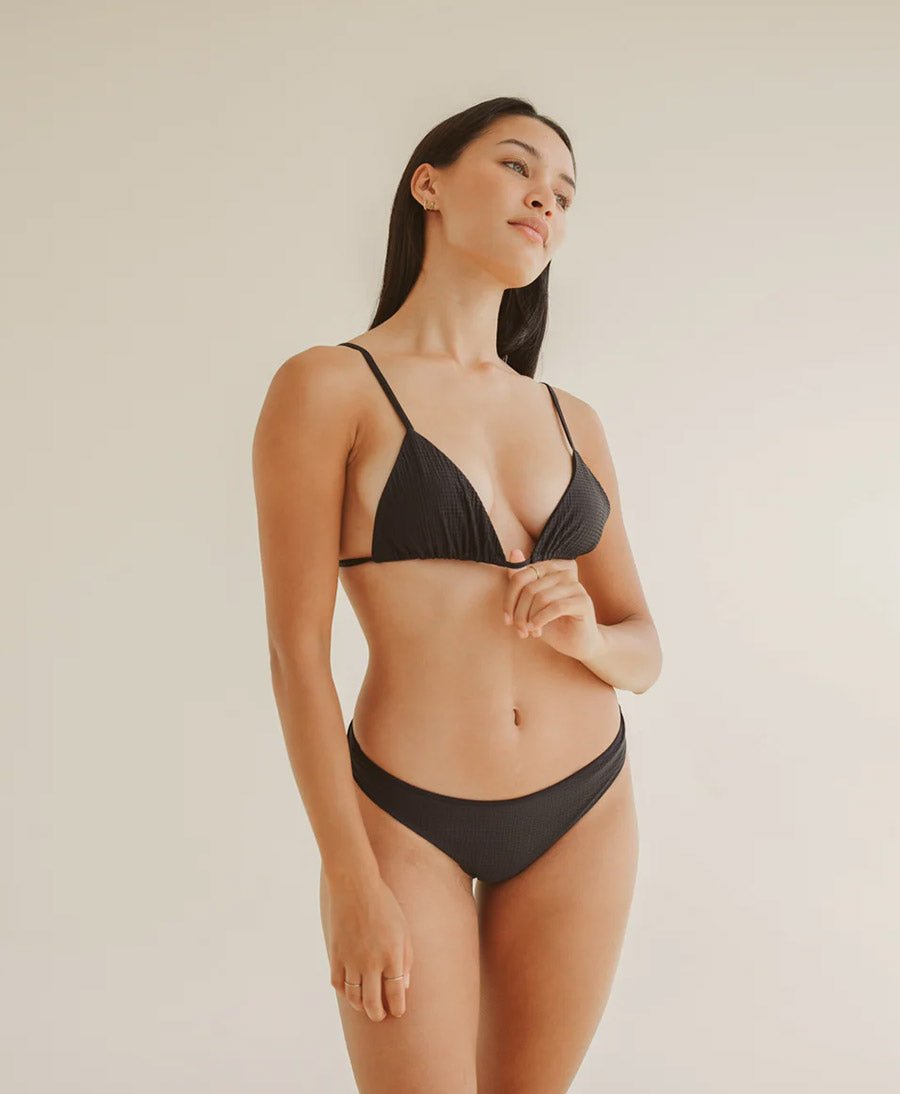 Triangel Bikini - Oberteil DENIA Top - Schwarz - PURA Clothing - clomes