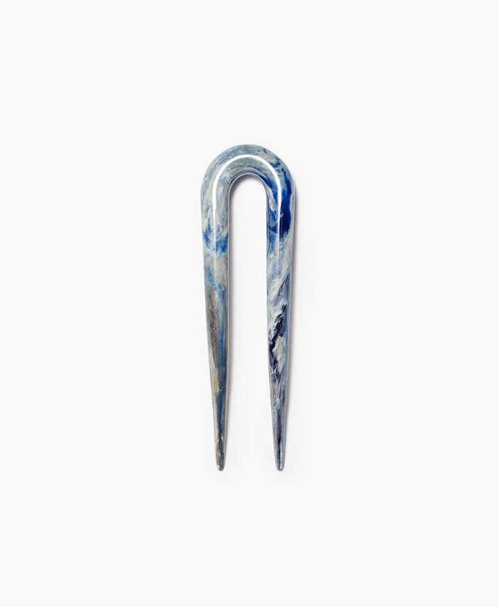 Grosse Haarnadel - BLUE MARBLE U-PIN