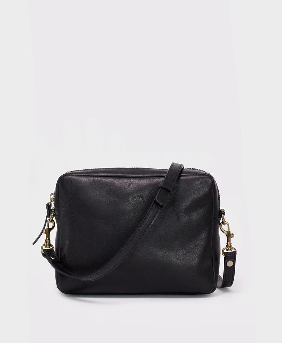 Umhängetasche Crossbody Bag schwarz / messing - PARK - clomes