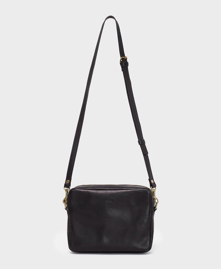 Umhängetasche Crossbody Bag schwarz / messing - PARK - clomes