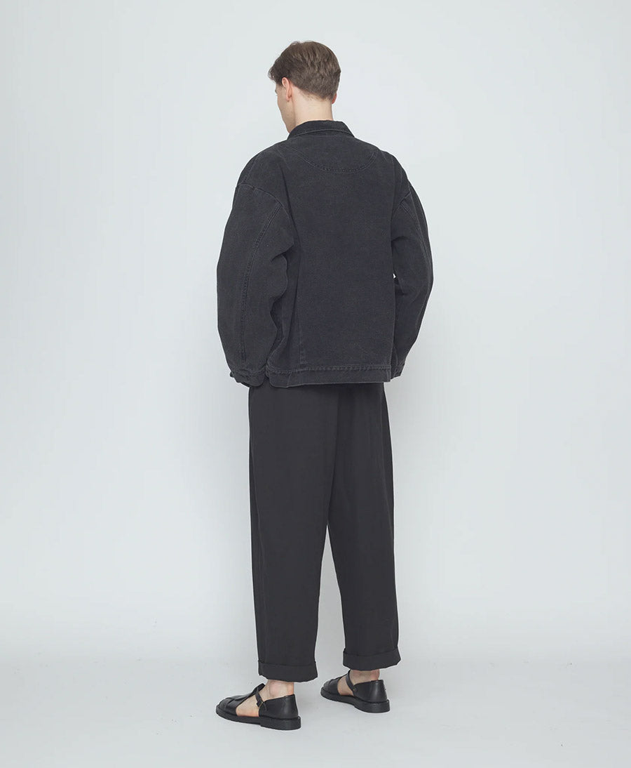 Hemdjacke Signature Panel Pockets Shirt Jacket - Washed Black