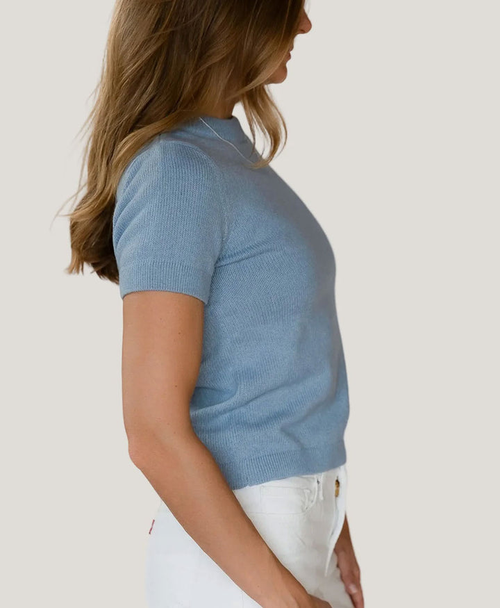 Stricktop - Vera T-Shirt - Hellblau