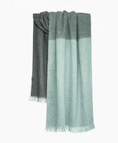 Halstuch Alpaka Schal Ombre Bufandy in Ombre Verde Gris