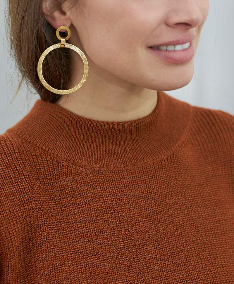 Vergoldete Ohrringe Double Hoop von V Design Lab - Secondhand - V Design Lab - clomes
