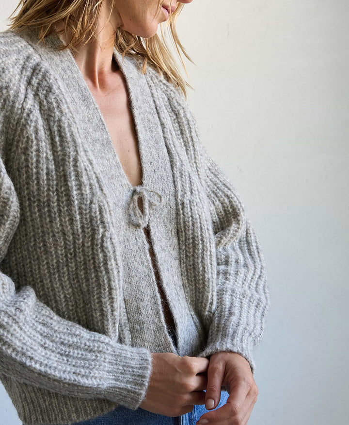 Strickcardigan VINCENT - Hellgrau (undyed)