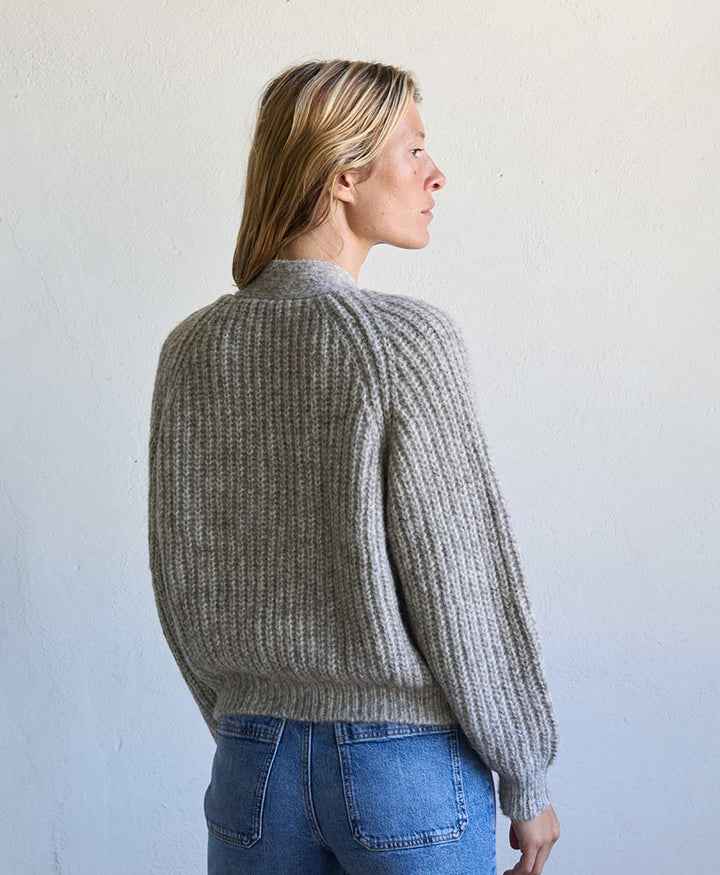 Strickcardigan VINCENT - Hellgrau (undyed)