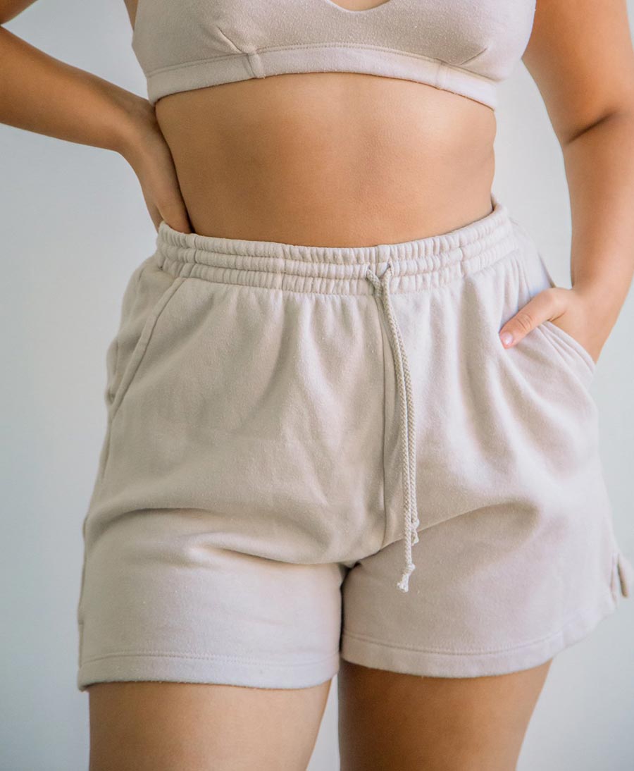 Vintage Fleece Short - Steinbeige - DONNI. - clomes