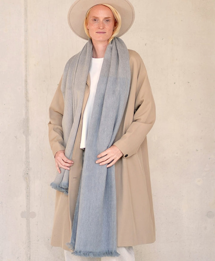 Halstuch Alpaka Schal - Ombre Warm Grey