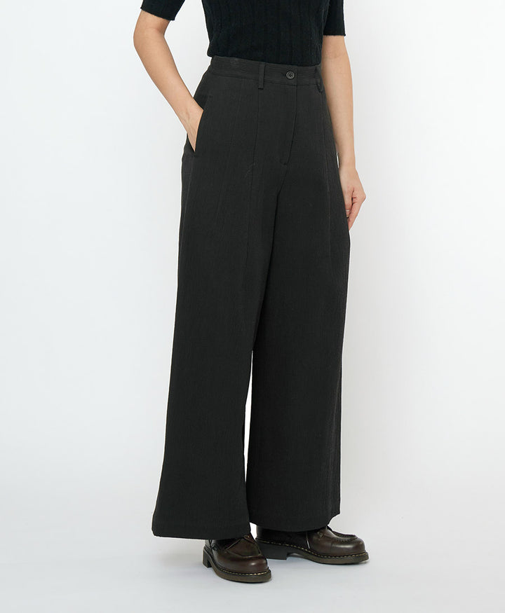 Stoffhose aus Baumwolle - Wide Legged Skate Trouser - Schwarz
