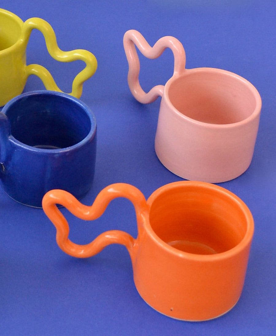 Tasse aus Keramik - Wiggle Mug Orange