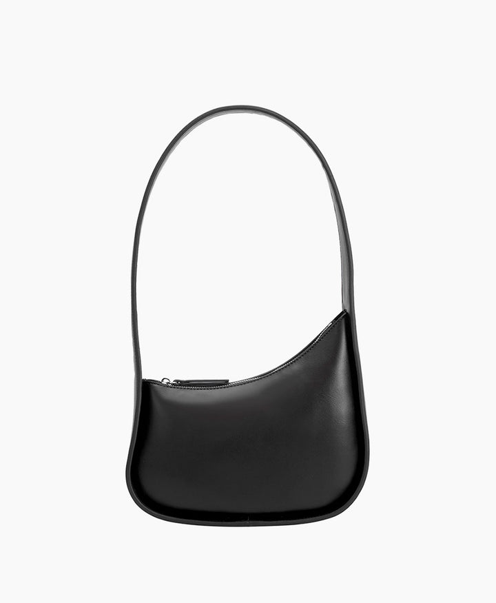 Schultertasche WILLOW aus veganem Leder - Schwarz