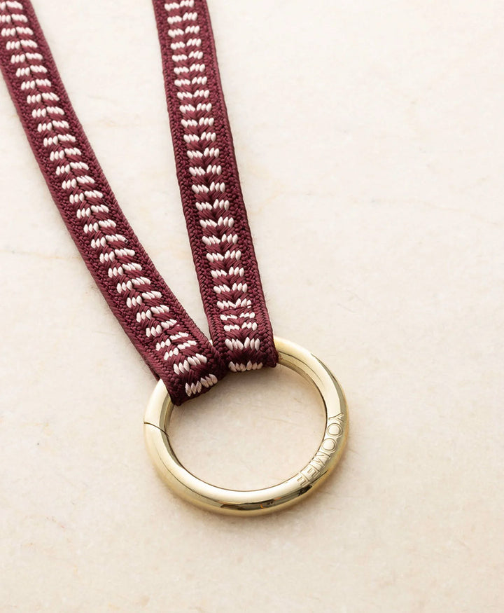 Schlüsselband vergoldeter Karabiner - Cherry Blossom