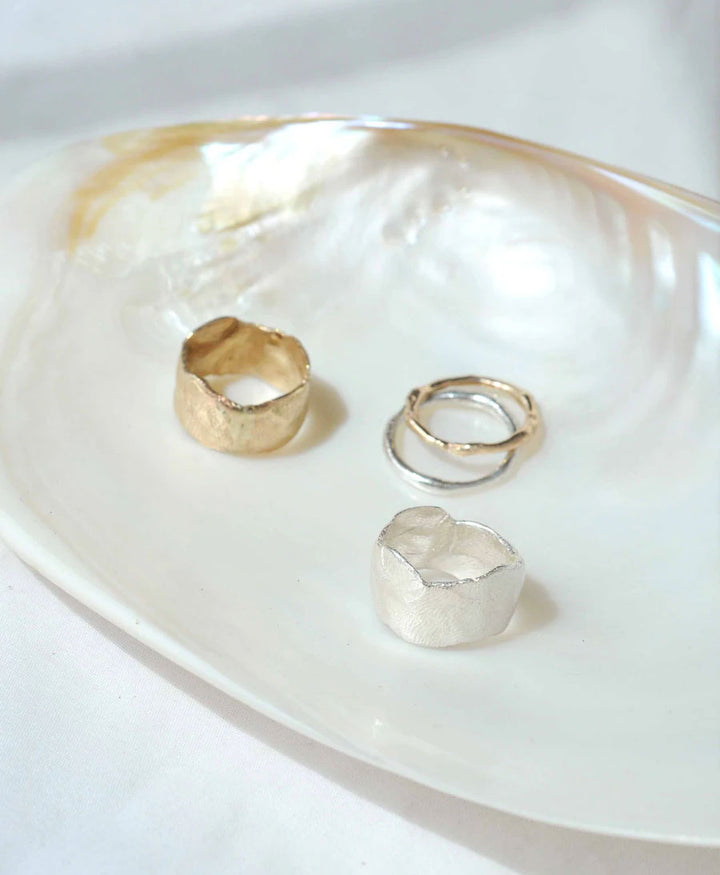 Fingerring Silber "Organic Stacking Ring"