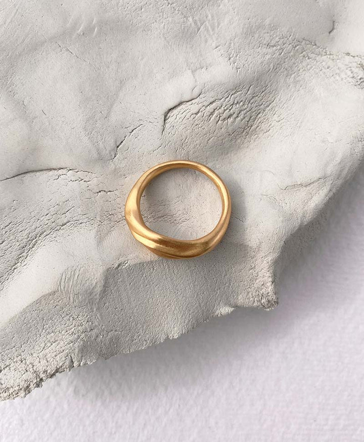 Ring "YERERA" small vergoldet