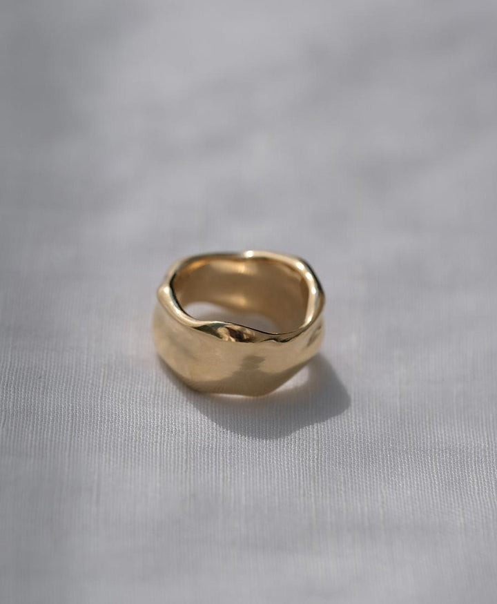 Ring "KAYU" Sterling Silber, vergoldet