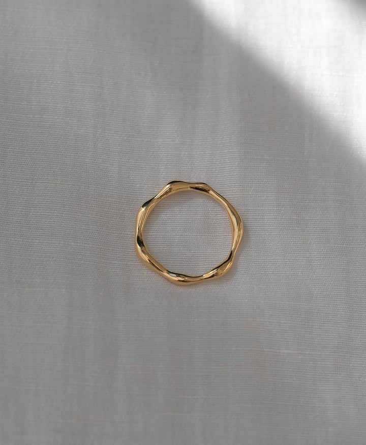 Ring "LUMI" Sterling Silber, vergoldet