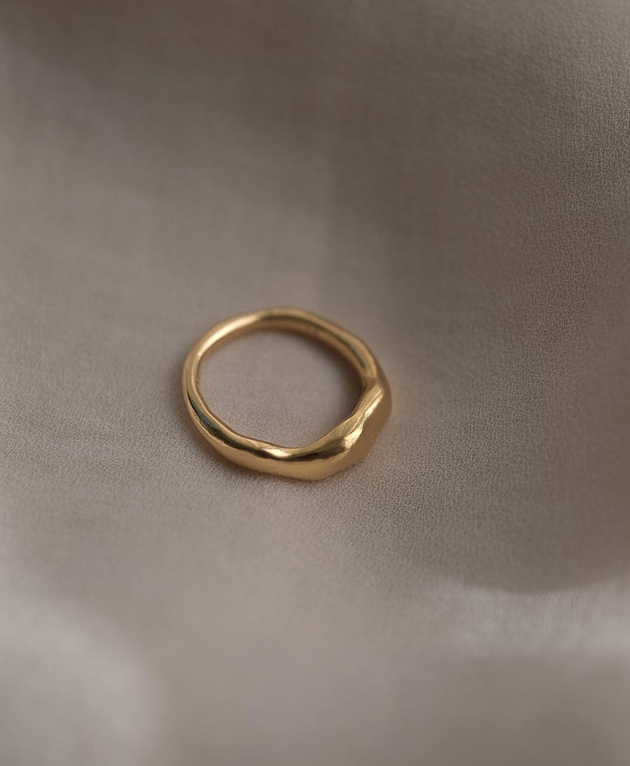 Ring "MIRU" Sterling Silber, vergoldet