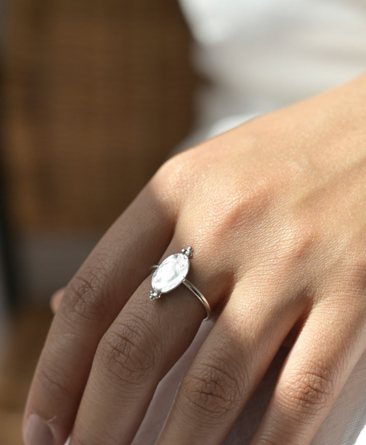 Fingerring Silber "Ornate Ovale Ring"