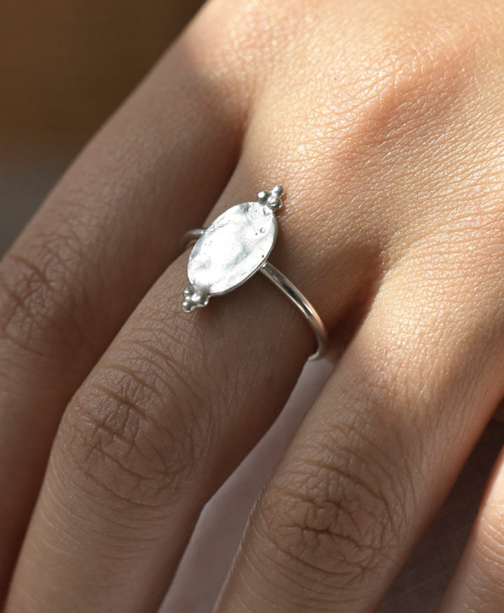 Fingerring Silber "Ornate Ovale Ring"