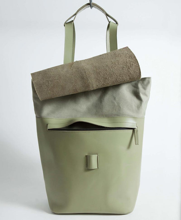 Tesris Rucksack & Tasche mit Deckel  - hellgrün