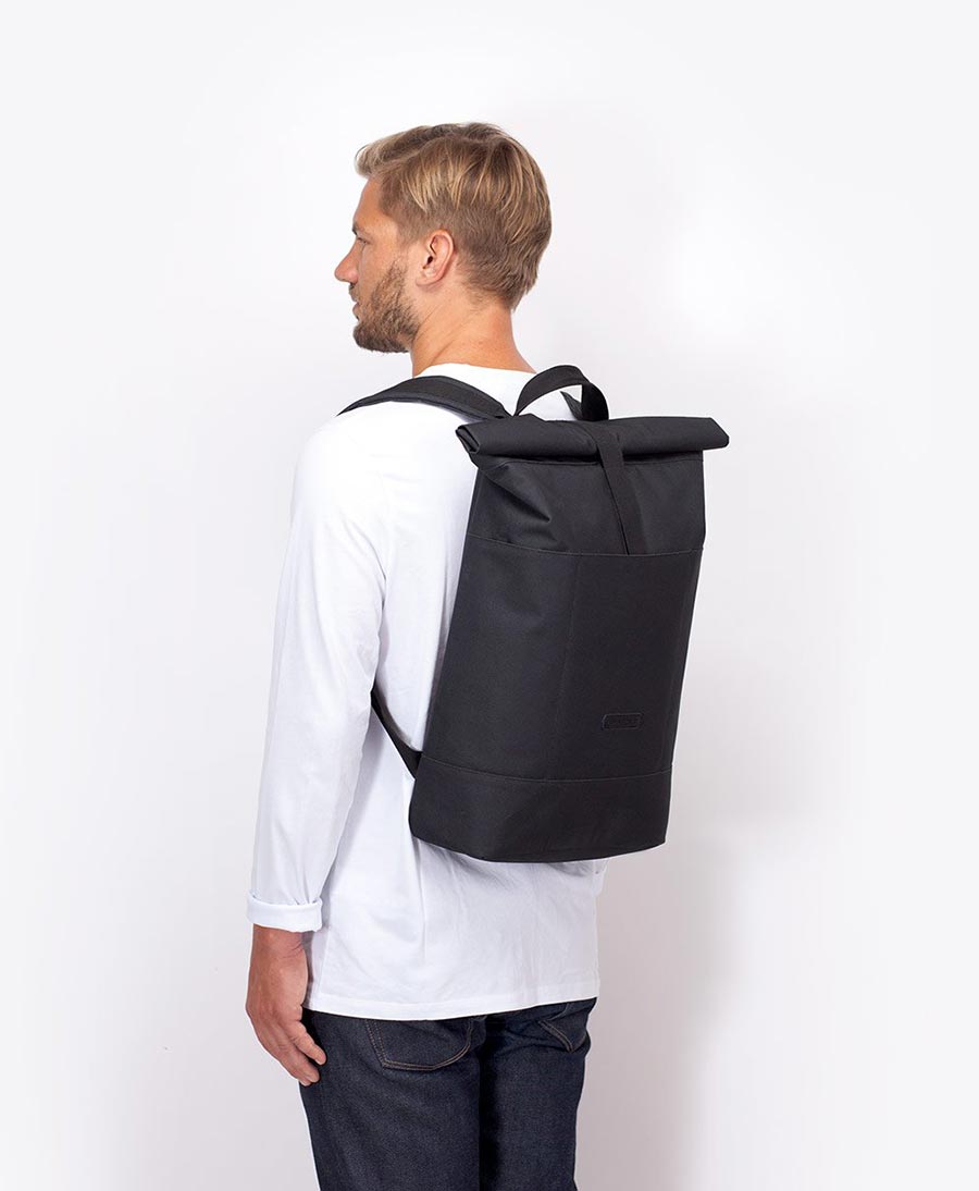 Veganer Rucksack "Hajo" Stealth Black