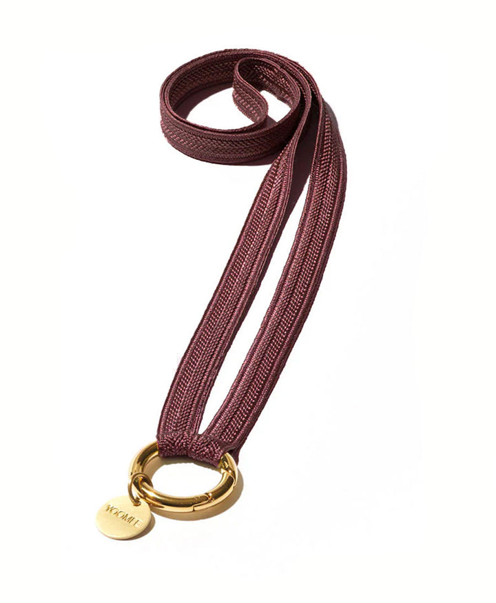 Schlüsselband mit vergoldetem Karabiner  - Acai