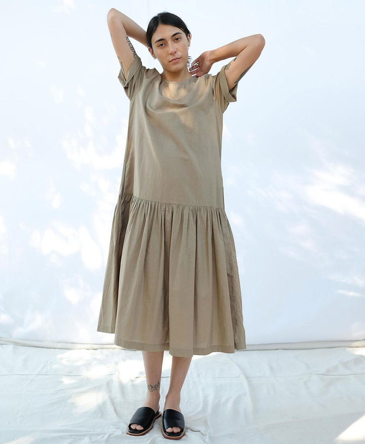 Kleid - Tee Dress Faded Olive