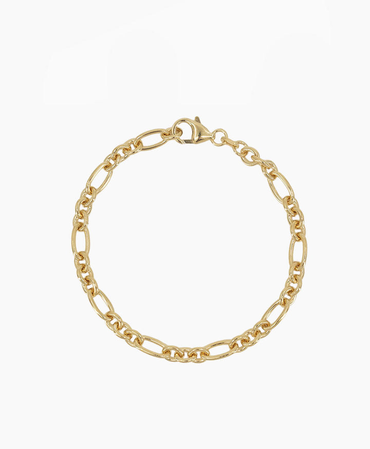 Bracelet / Armband Anker-Figaro (breit) - Vermeil