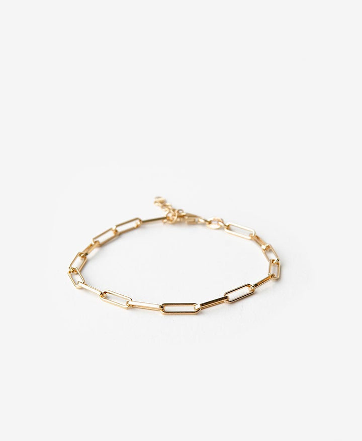 ESSENTIALS Chain Bracelet mit Gelbgold vergoldet