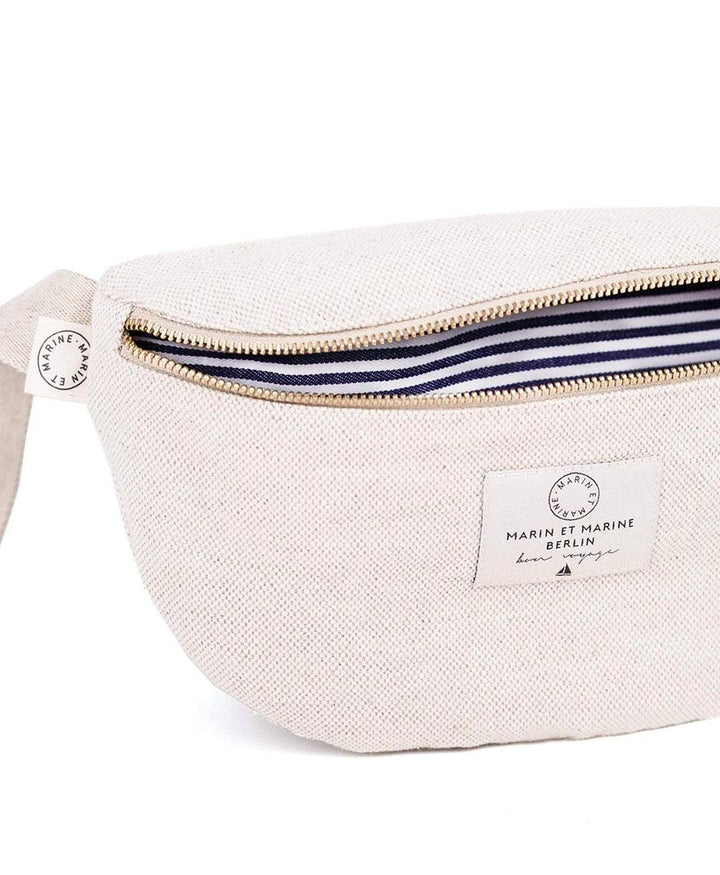 Berlin Bag Bauchtasche aus Leinen - Sahara