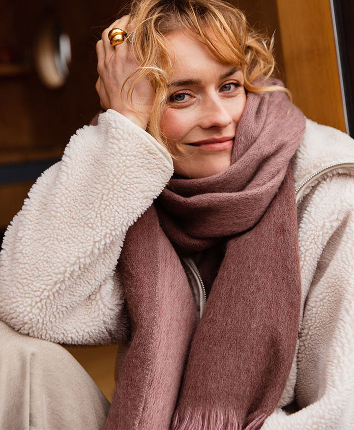 Halstuch Alpaka Schal - Doble Hazy Plum