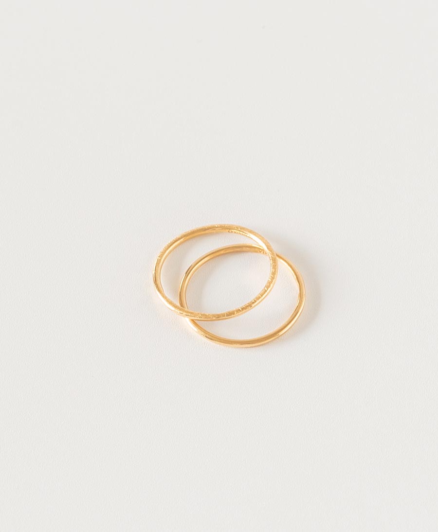 ESSENTIALS Thin Ring vergoldet