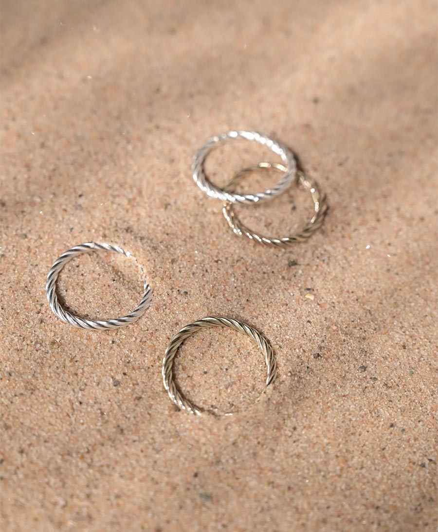 Fingerring Silber "Entwined Stacking Ring"