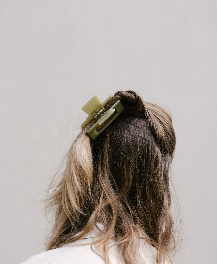 Haarklammer FRIDA aus Acetat - Kiwi