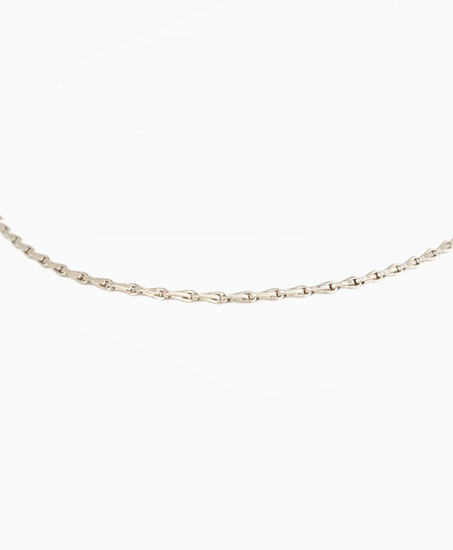 Halskette Haferkorn 45cm - Sterling Silber