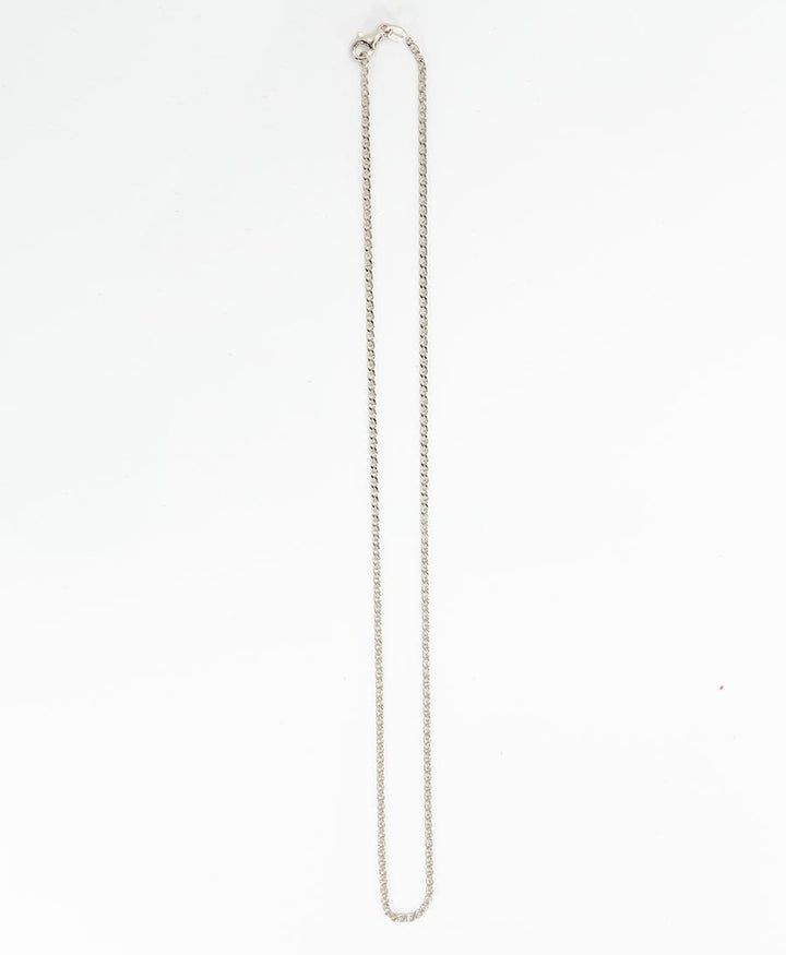 Halskette flache Ankerkette 45cm - Sterling Silber