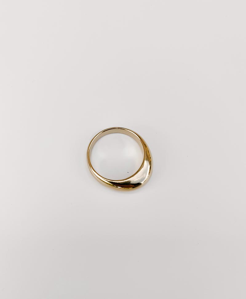 Ring "JOA" vergoldet