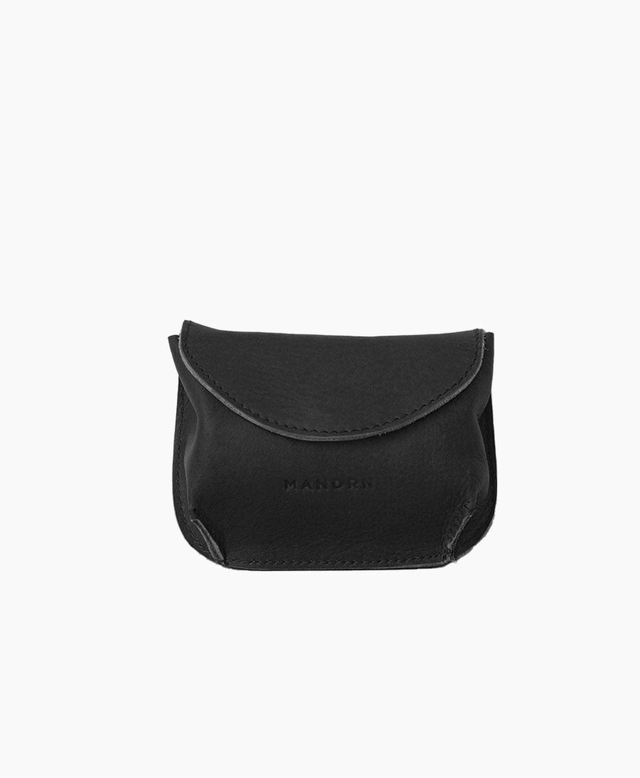 Kleines Portemonnaie aus schwarzem Leder - Billie Wallet Black