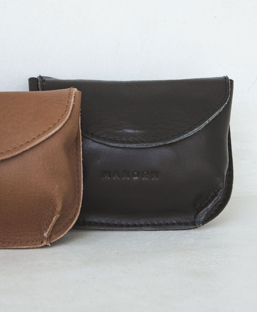Kleines Portemonnaie aus schwarzem Leder - Billie Wallet Black