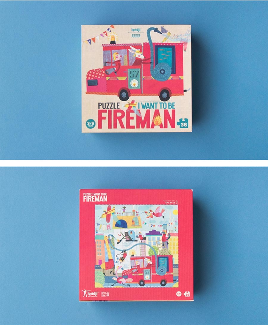 Kinder Puzzle "I want to be... Firefighter"