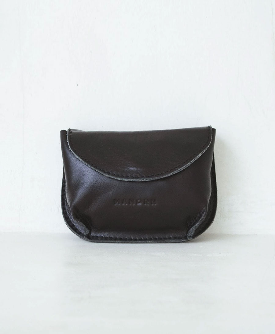 Kleines Portemonnaie aus schwarzem Leder - Billie Wallet Black