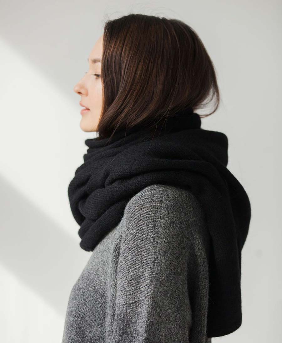 Travel Wrap Schal - Schwarz