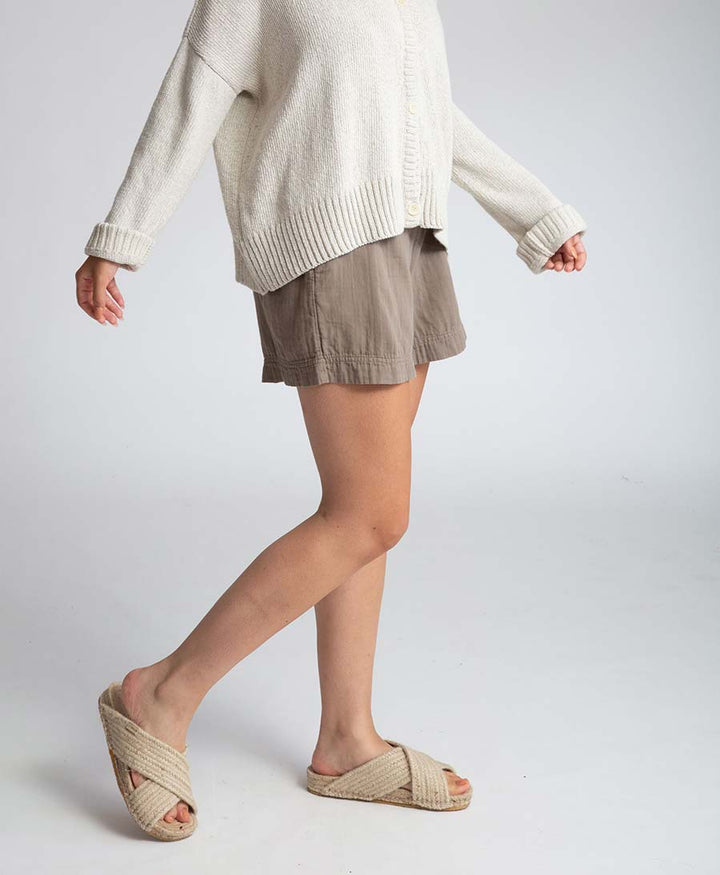 Gilma Shorts aus Bio-Baumwolle - Taupe