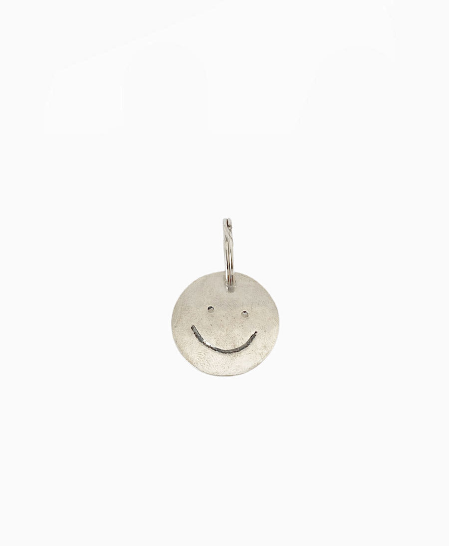 Mini Schlüsselanhänger Silber  - Smile