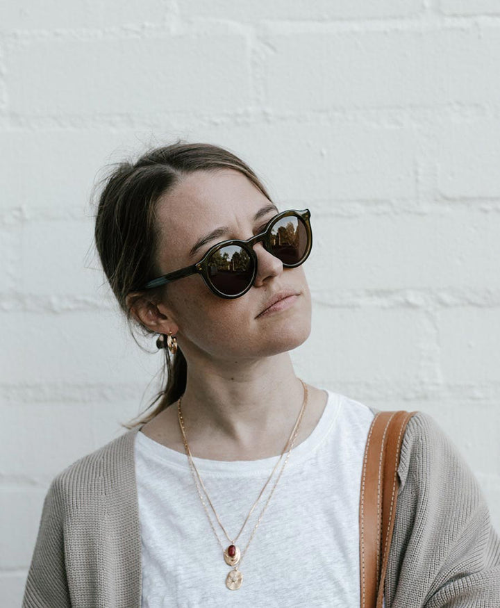 Sonnenbrille "Aurel" - Khaki / Olivgrün