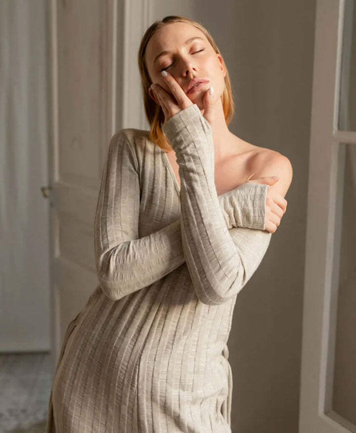 Strick-Jumpsuit (Knit)  - Nickel Melange