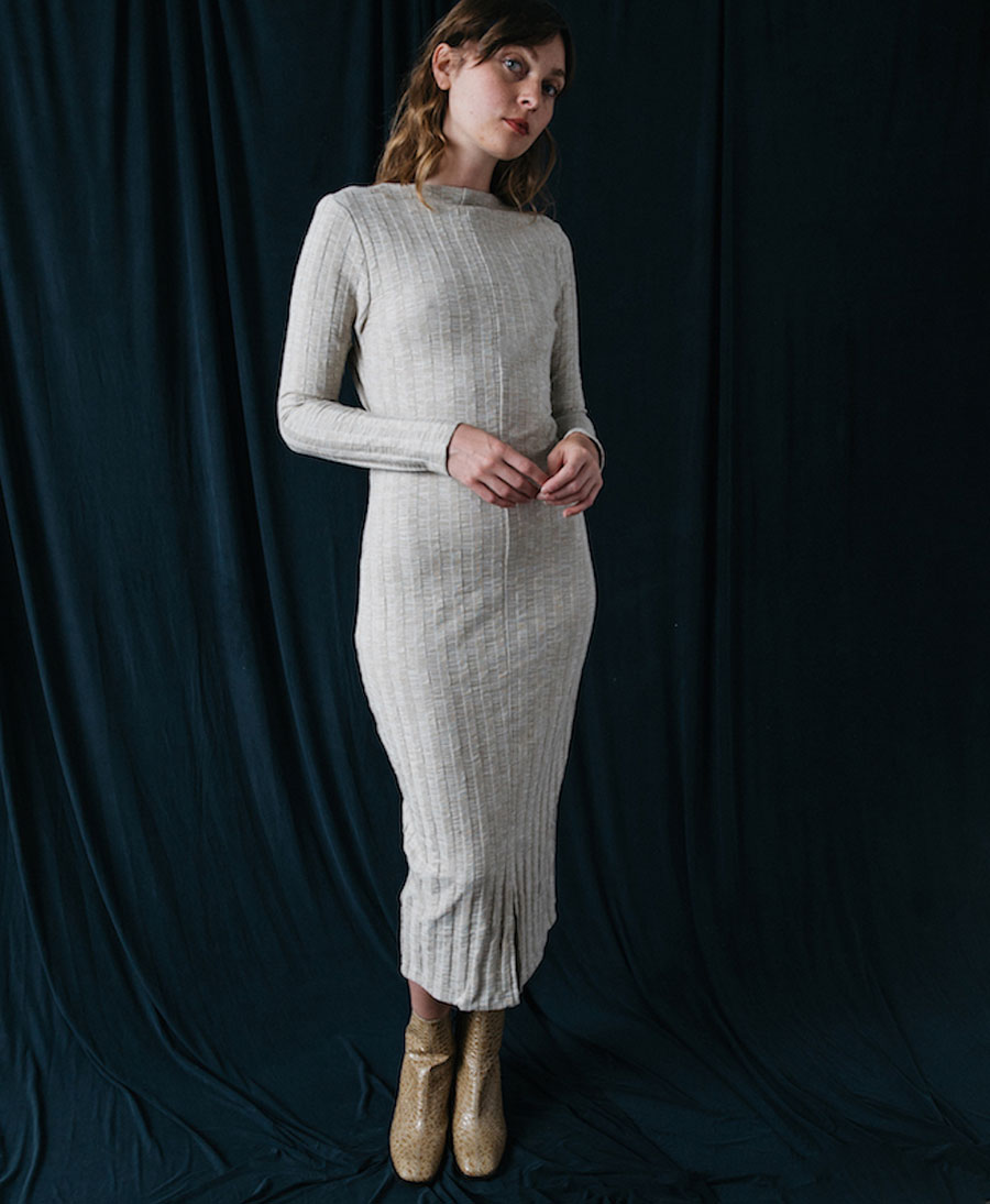 Strickkleid "Knit Reversible Dress"  - Nickel Melange